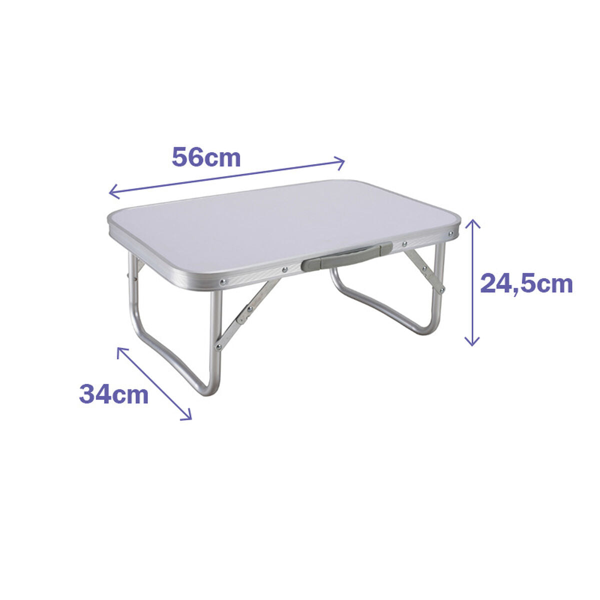 Opvouwbare Tafel Grijs 56x34x24,5 Cm | Auredomo - foto 4
