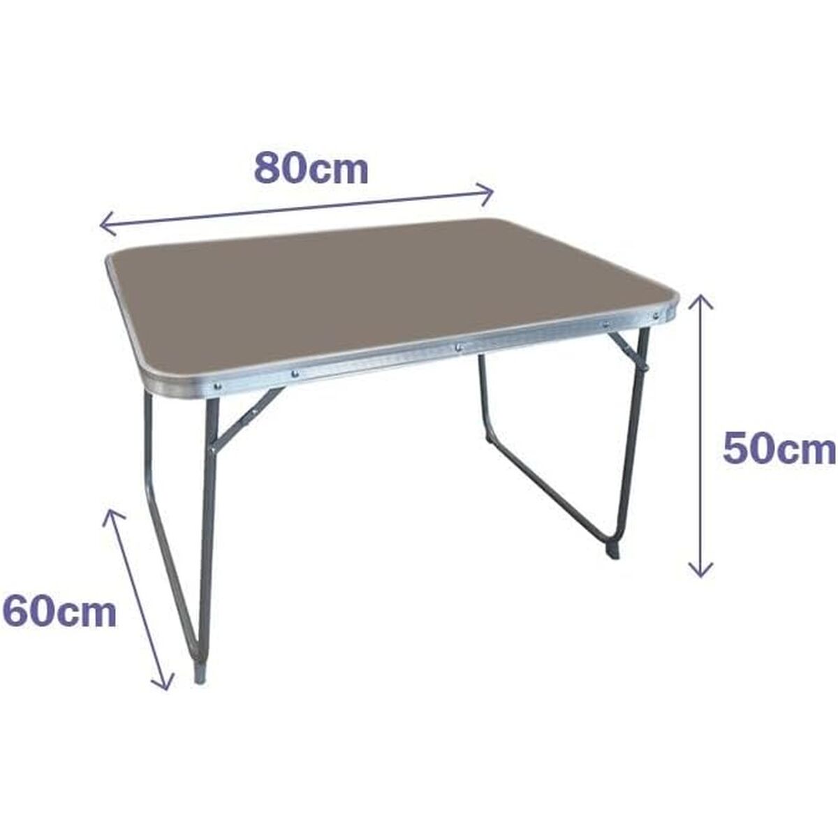 Opvouwbare tuintafel wit 75 x 60 x 55 cm | Auredomo - foto 3