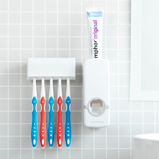 Tandpastadispenser met Tandenborstelhouder Diseeth | Auredomo - foto 2