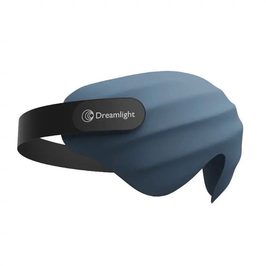 Blauw 3D-slaapmasker met gevormde oogruimte