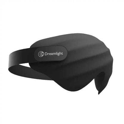 Zwart 3D-slaapmasker met gevormde oogruimte