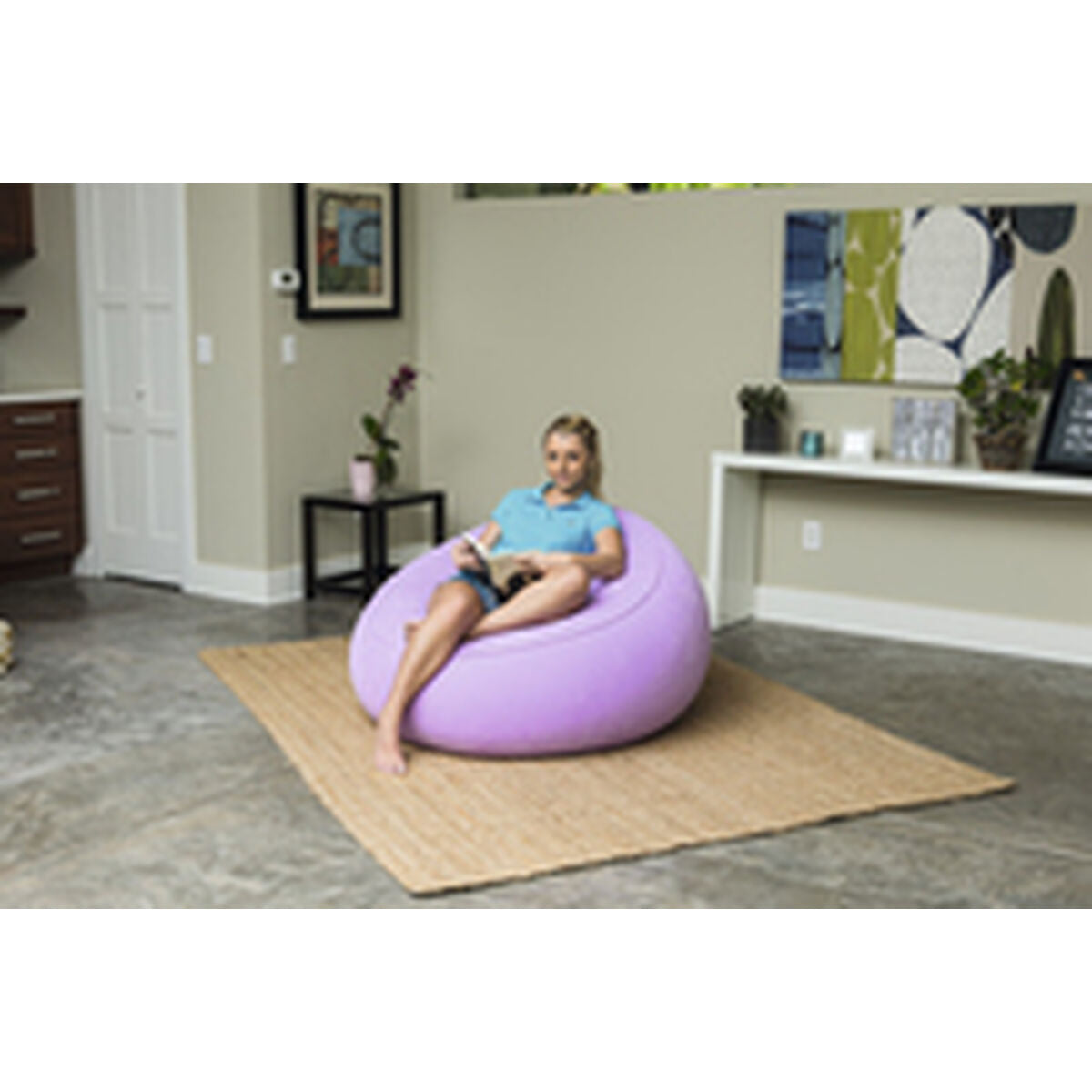 Opblaasbare loungestoel Bestway 112 x 112 x 66 cm | Auredomo - foto 8