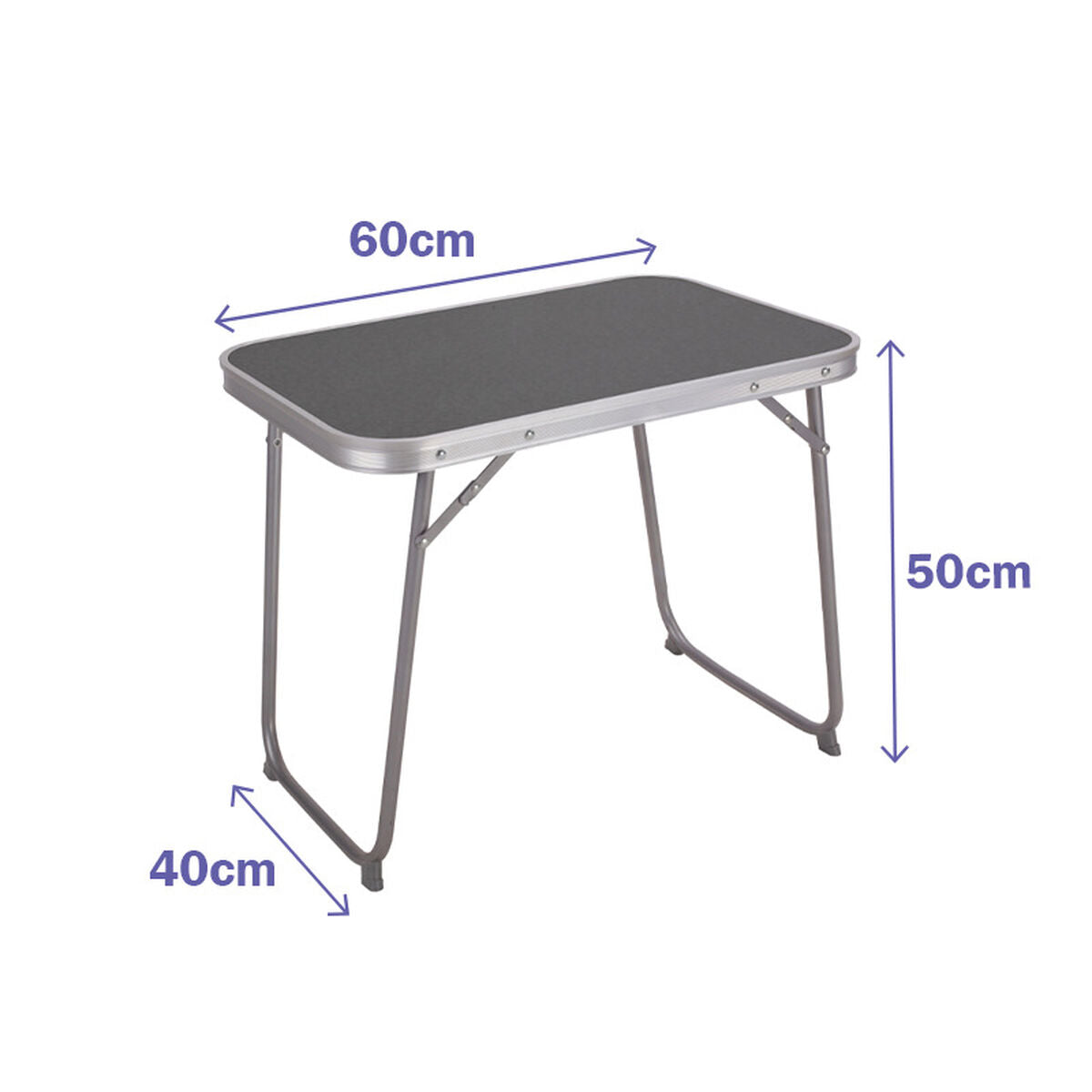 Opvouwbare Tafel Grijs 60x40x50 Cm | Auredomo - foto 4