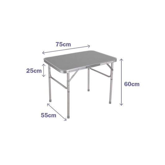 Opvouwbare tuintafel grijs 75 x 60 x 55 cm | Auredomo - foto 1