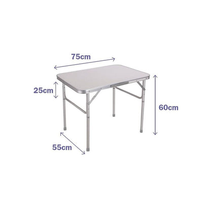 Opvouwbare tuintafel wit 75 x 60 x 55 cm | Auredomo - foto 1
