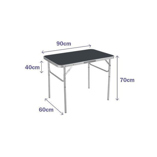 Opvouwbare tuintafel grijs 90 x 70 x 60 cm | Auredomo - foto 1
