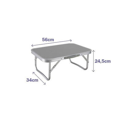 Compacte opvouwbare tafel grijs 56 x 24 x 34 cm | Auredomo - foto 1