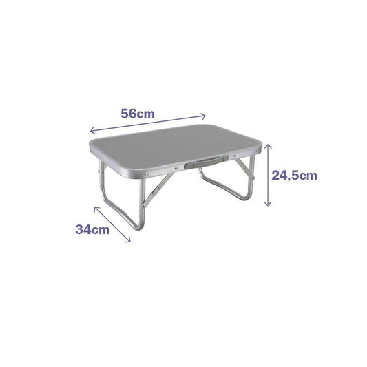 Compacte opvouwbare tafel grijs 56 x 24 x 34 cm | Auredomo - foto 1