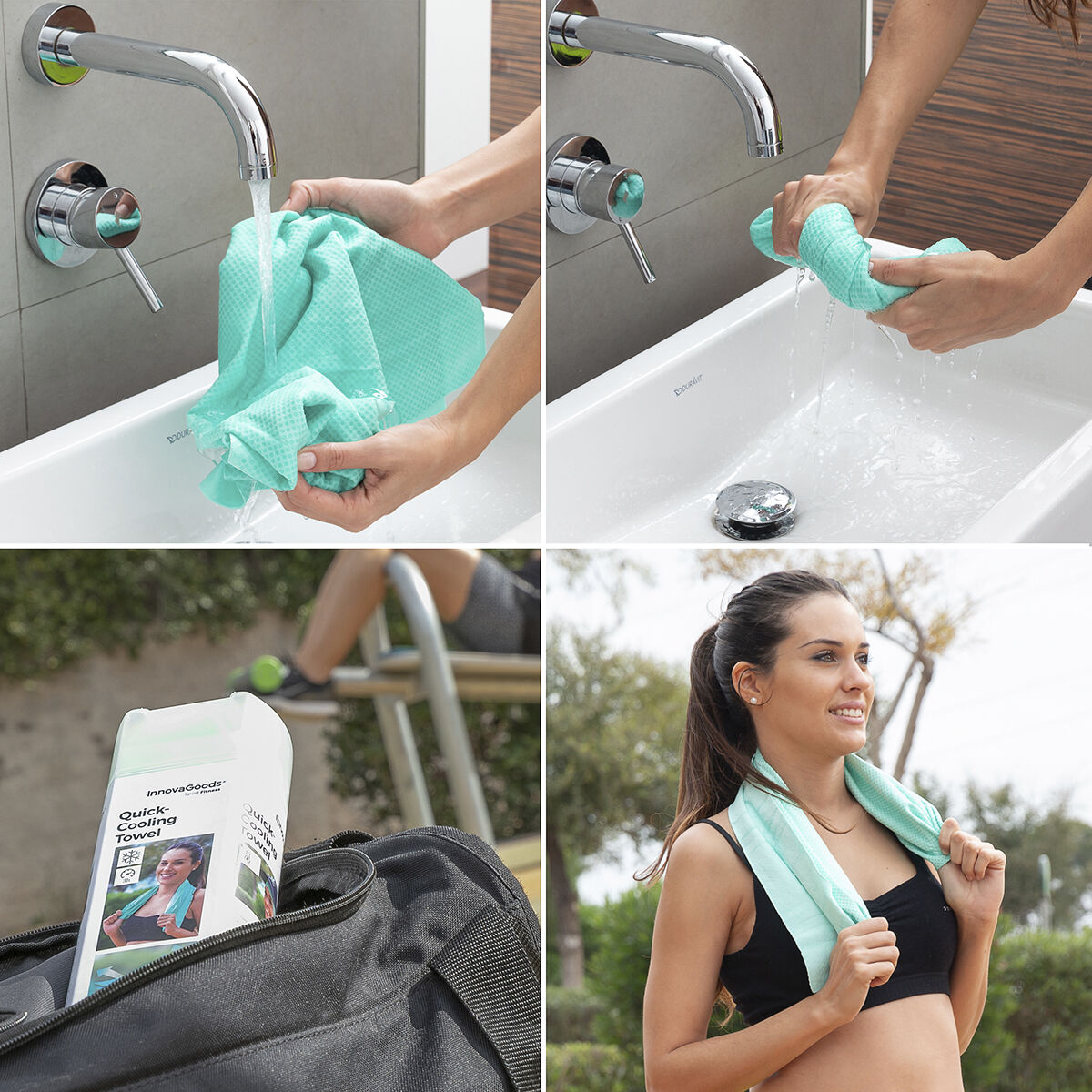 Ijs-Effect Instant Verkoelende Sporthanddoek | Auredomo - foto 6