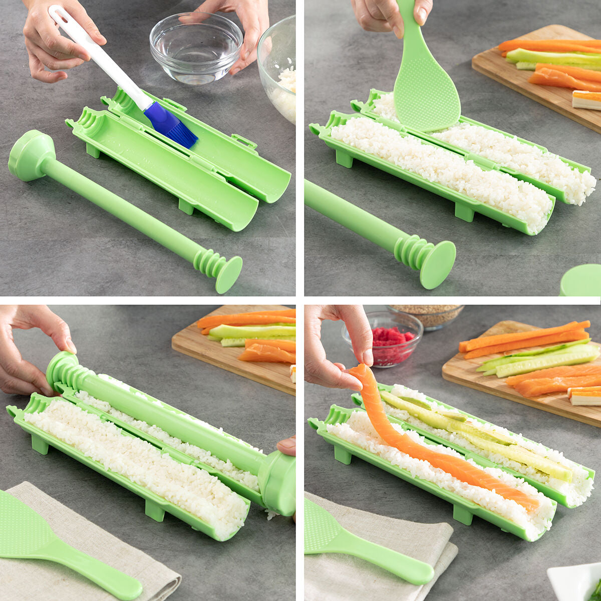 Sushi-set met recepten Suzooka 3 Onderdelen | Auredomo - foto 3