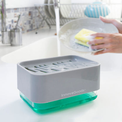 2-in-1 zeepdispenser voor het aanrecht Pushoap | Auredomo - foto 1