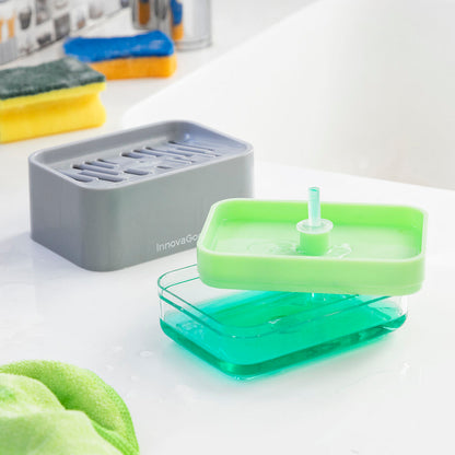 2-in-1 zeepdispenser voor het aanrecht Pushoap | Auredomo - foto 4