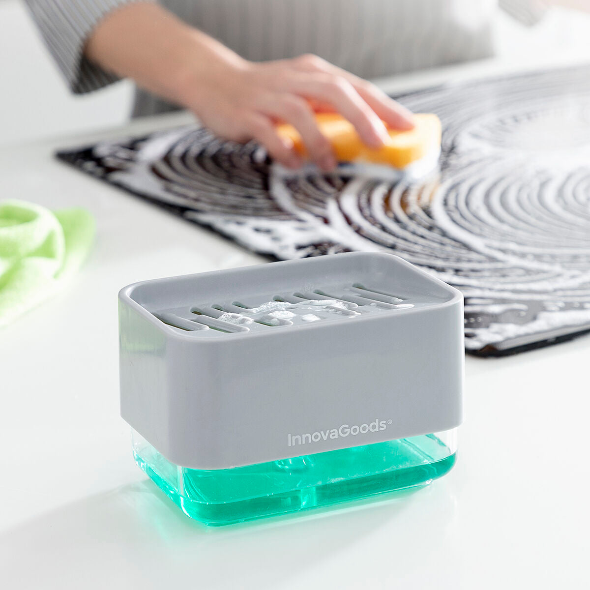 2-in-1 zeepdispenser voor het aanrecht Pushoap | Auredomo - foto 6