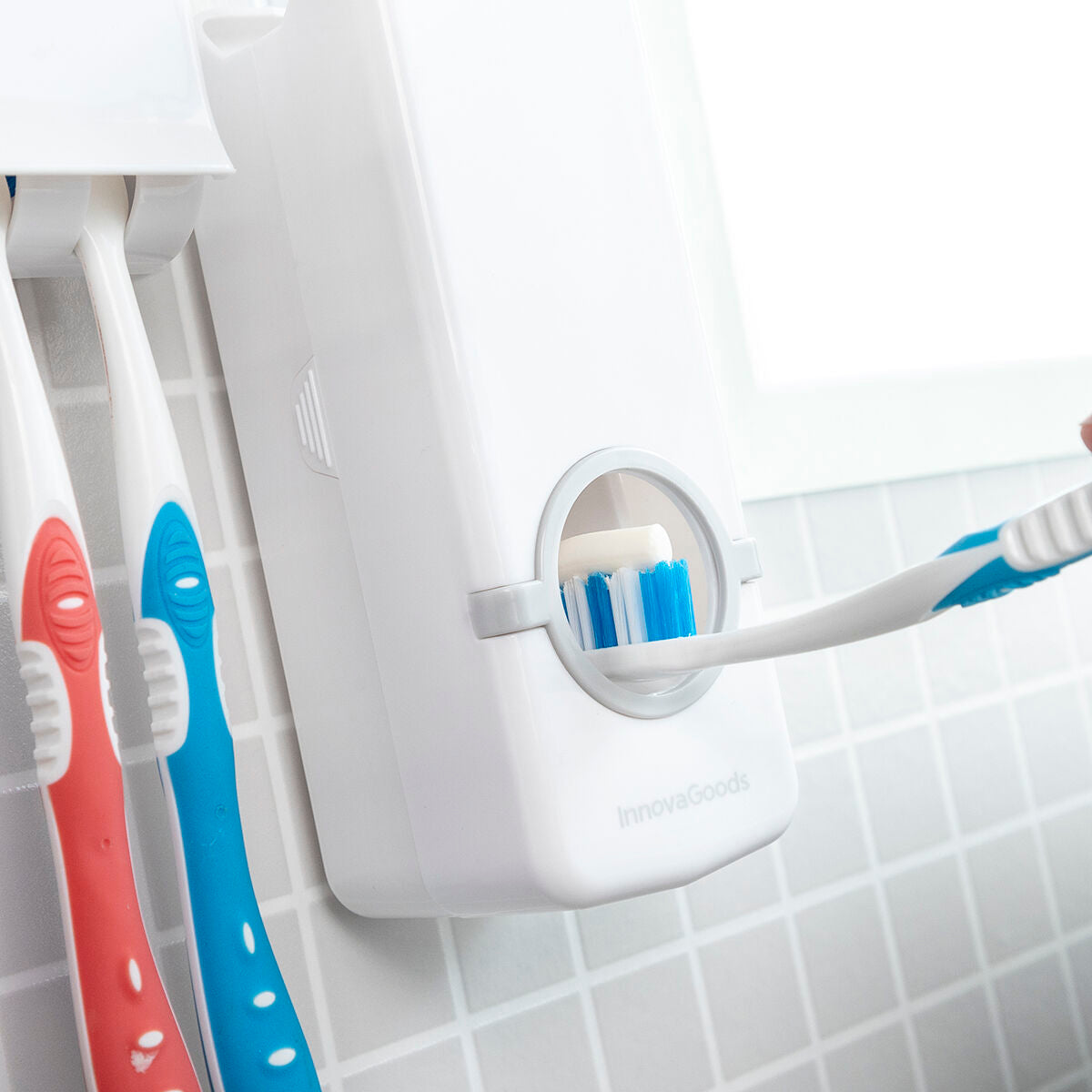 Tandpastadispenser met Tandenborstelhouder Diseeth | Auredomo - foto 3