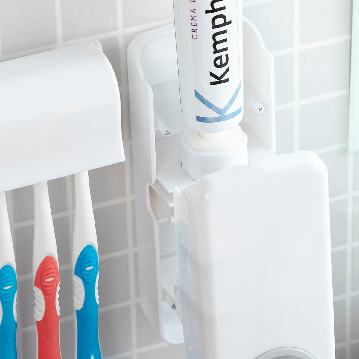 Tandpastadispenser met Tandenborstelhouder Diseeth | Auredomo - foto 6